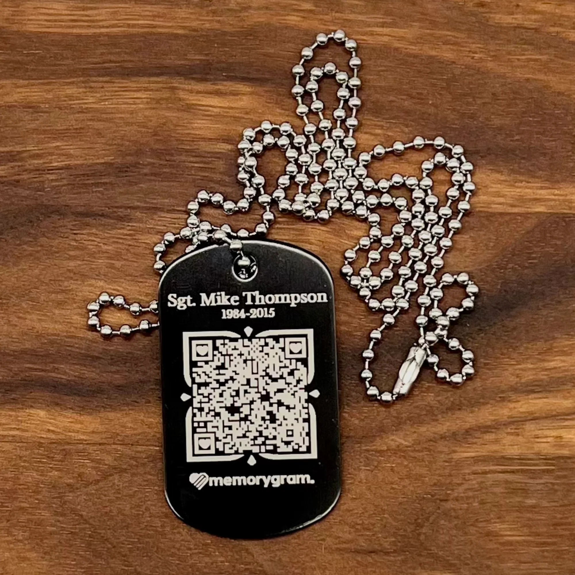 Memorial QR Dog Tag Necklace: Includes Virtual Memorial & Voice Feature - Image 4